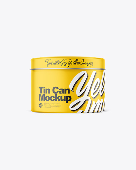 Matte Tin Jar Mockup
