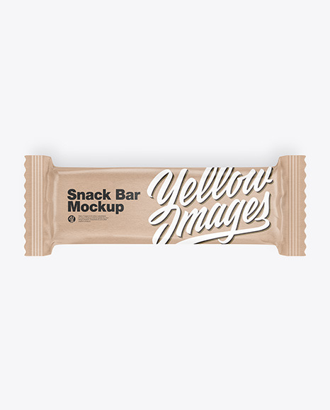 Kraft Paper Snack Bar Mockup