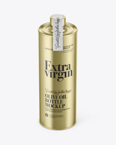 Olive Oil Tin Can Mockup