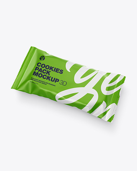 Cookies Matte Package Mockup