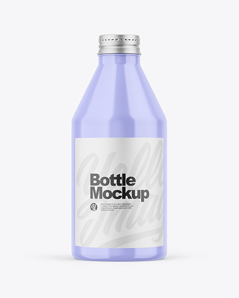 Glossy Bottle Mockup