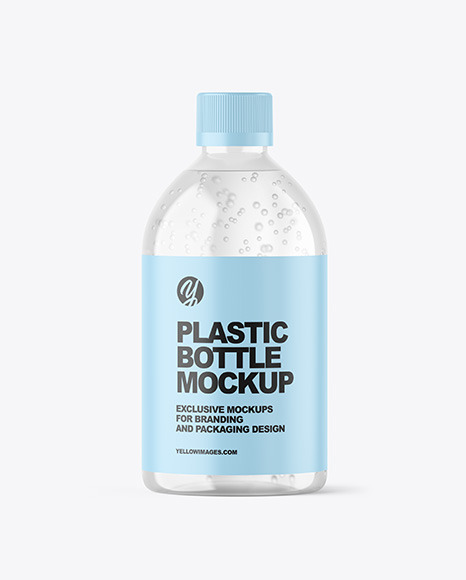 Clear Plastic Bottle Mockup