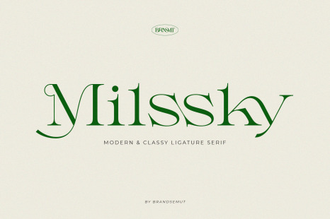 Milssky || Modern &amp; Classy Ligature Serif