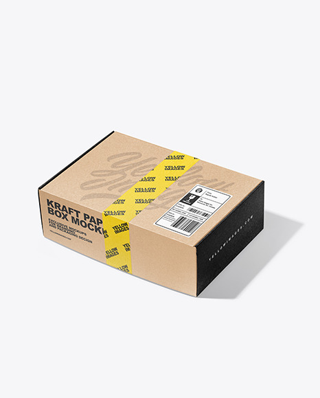 Kraft Paper Box Mockup