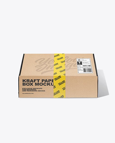 Kraft Paper Box Mockup