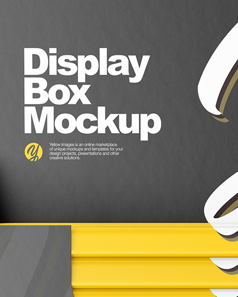 Display Box With Chocolate Bars Mockup