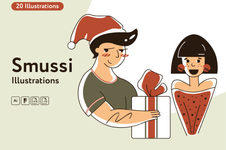 Smussi Christmas Illustrations