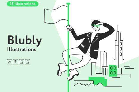 Blubly Business Illustrations
