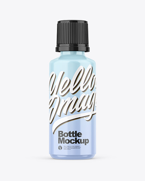 Glossy Bottle Mockup