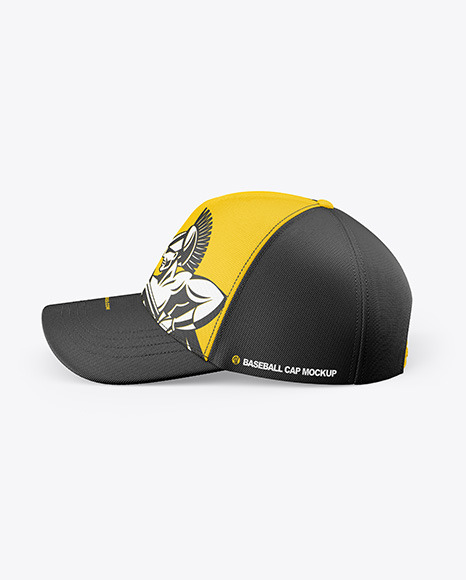 Baseball Cap Mockup - Side View