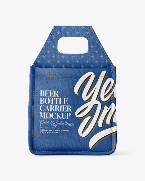 Fabric Bottle Carrier Mockup