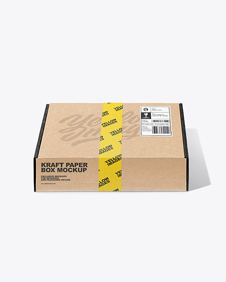 Kraft Paper Box Mockup