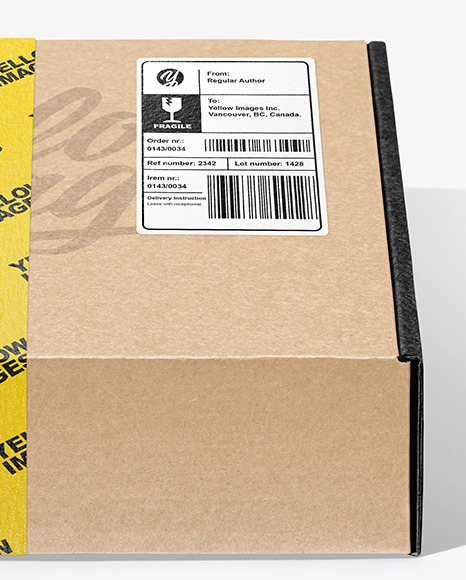 Kraft Paper Box Mockup