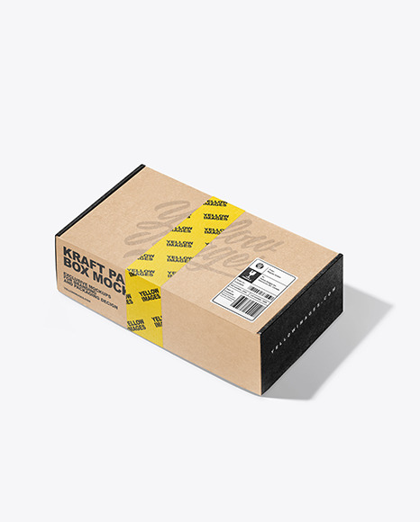 Kraft Paper Box Mockup