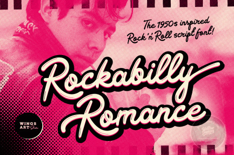 Rockabilly Romance - A 1950s Rock ’n’ Roll Inspired Retro Script Font