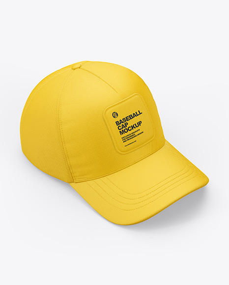 Baseball Cap Mockup - Half Side View