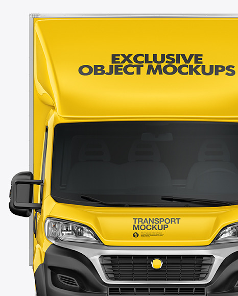 Box Truck Mockup - Front View