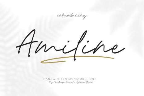 Amiline Handwritten Signature Font