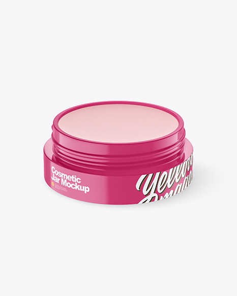 Glossy Lip Balm Jar Mockup