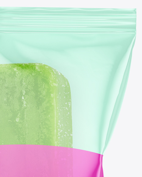 Green Fruit Popsicle Ice Cream Mockup