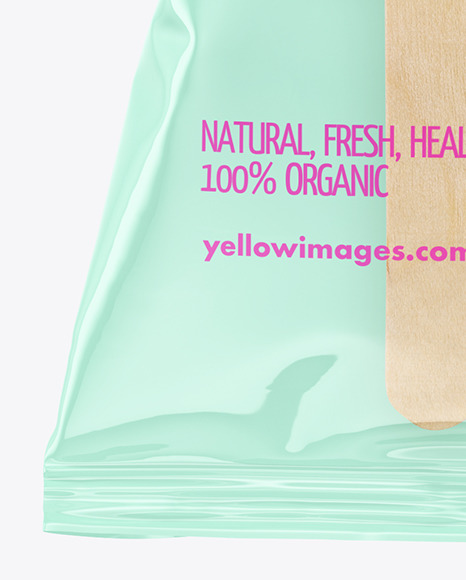 Green Fruit Popsicle Ice Cream Mockup