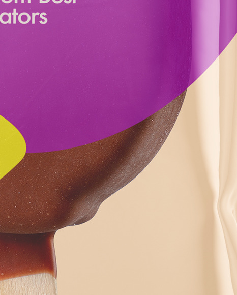 Chocolate Popsicle Ice Cream Mockup