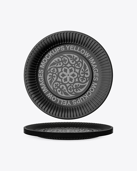 Matte Paper Plate Mockup
