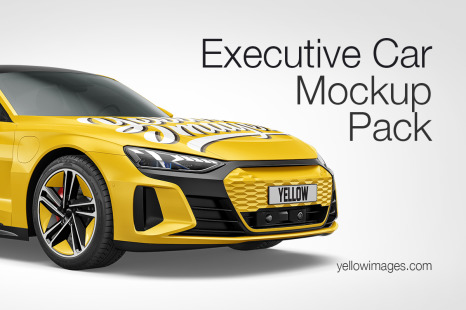 Electric Executive Car Mockup Pack