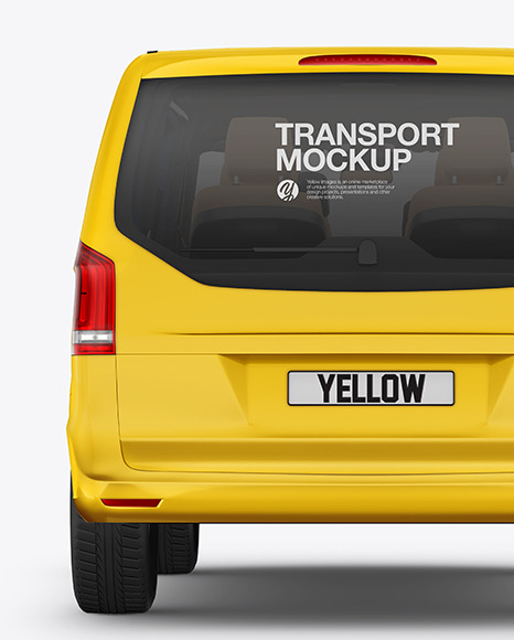 Download Van Mockup - Back View PSD Mockups by Arthur Y