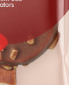 Chocolate Popsicle Ice Cream with Nuts Mockup