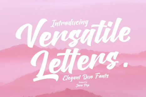 Versatile Letters / Duo Fonts