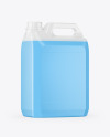 Transparent Plastic Jerrycan Mockup