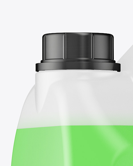Transparent Plastic Jerrycan Mockup