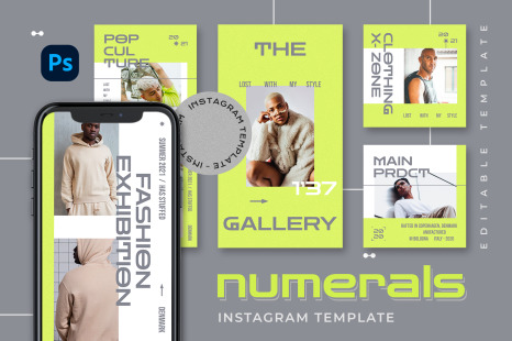 Numerals Instagram Template