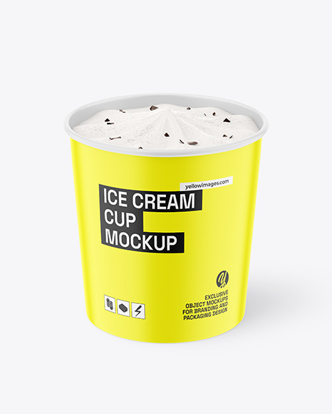 Ice Cream Cup Mockup