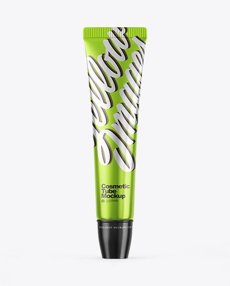 Metallic Cosmetic Tube Mockup