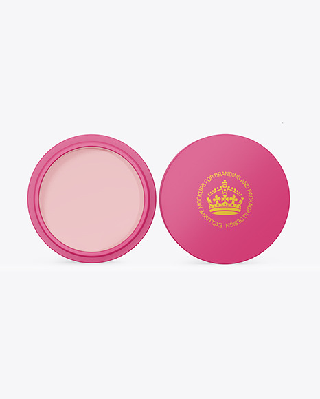 Glossy Lip Balm Jar Mockup