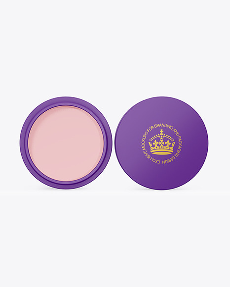 Matte Lip Balm Jar Mockup