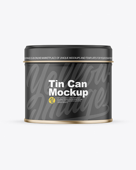 Matte Tin Can Mockup