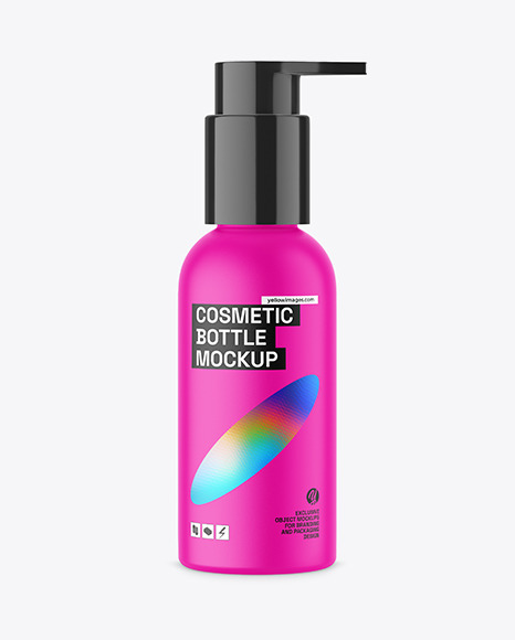Matte Pump Bottle Mockup