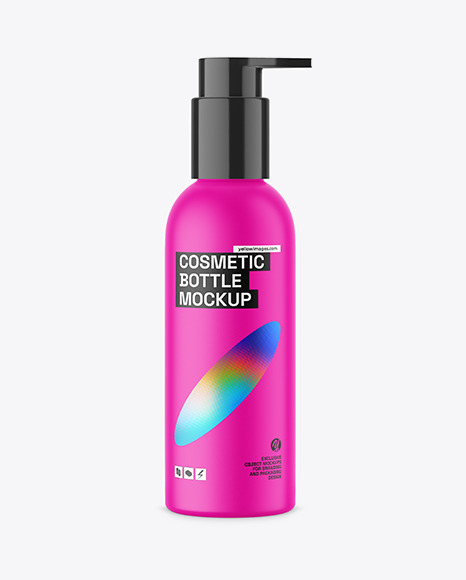 Matte Pump Bottle Mockup