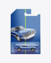 Die-Cast Model Car Blister Package Mockup - Front View
