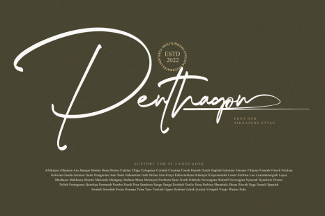 Penthagon Font Duo