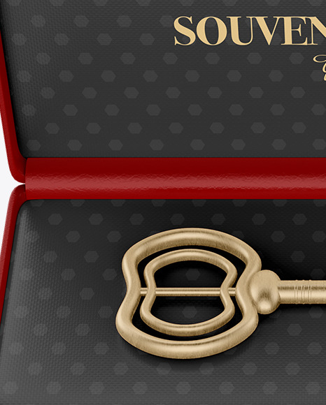 Souvenir Case with Key Mockup