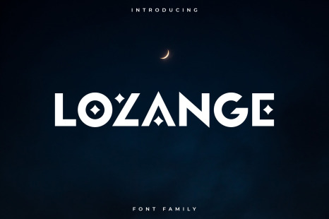 Lozange Font Family – Sans Serif