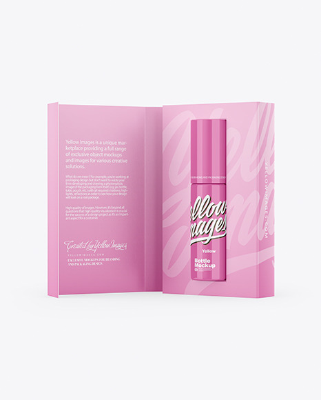 Glossy Cosmetic Bottle Mockup