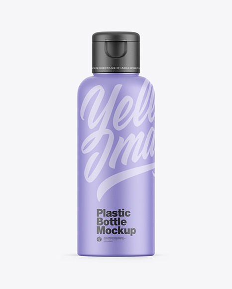 Matte Plastic Bottle Mockup