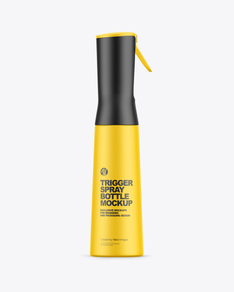 Matte Trigger Spray Bottle Mockup