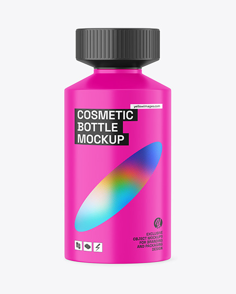 Matte Plastic Bottle Mockup