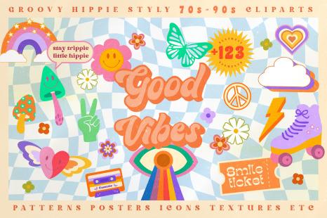 Retro Vibes Art 70s-90s